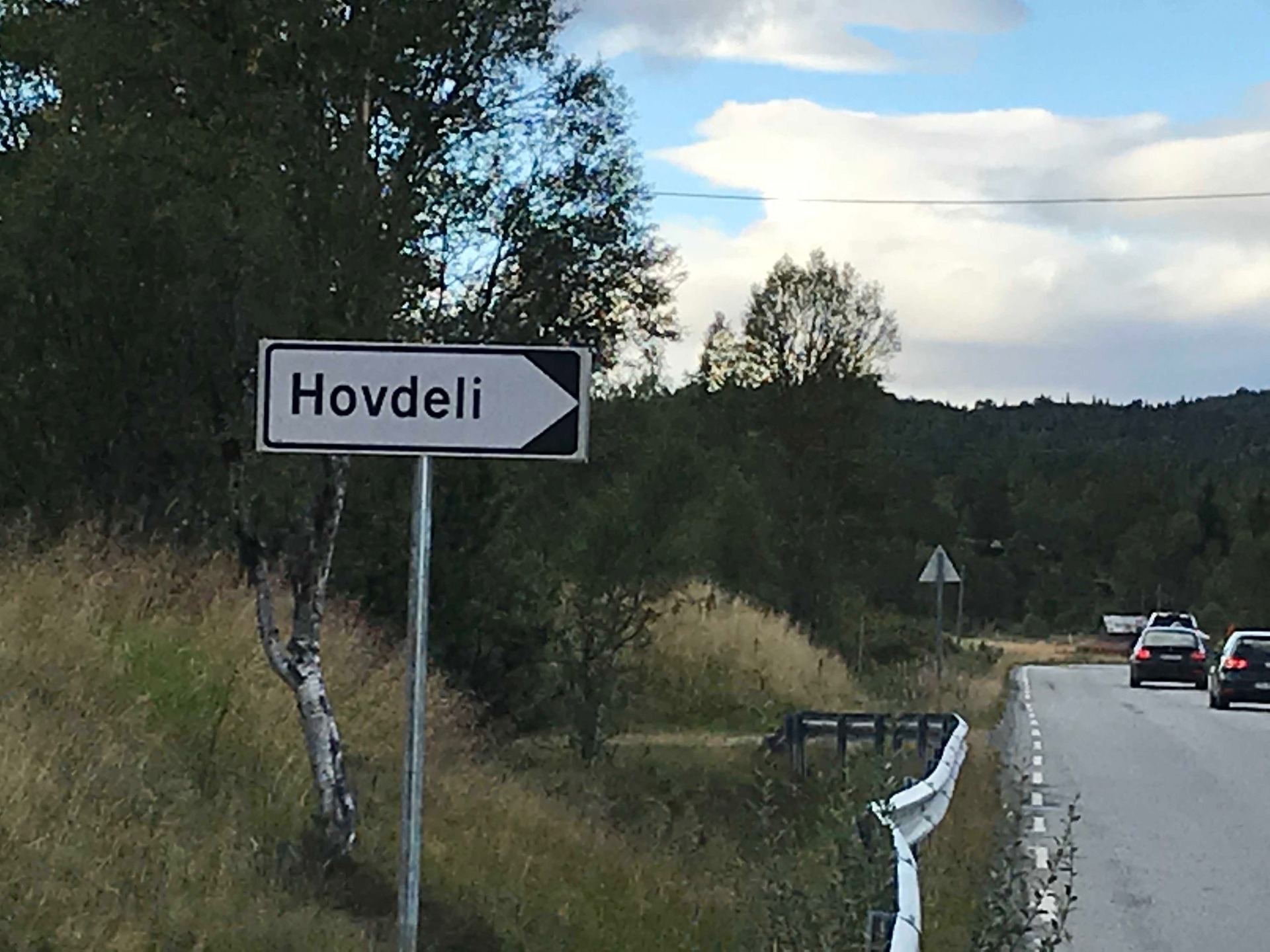 Visningsskilt Hovdeli